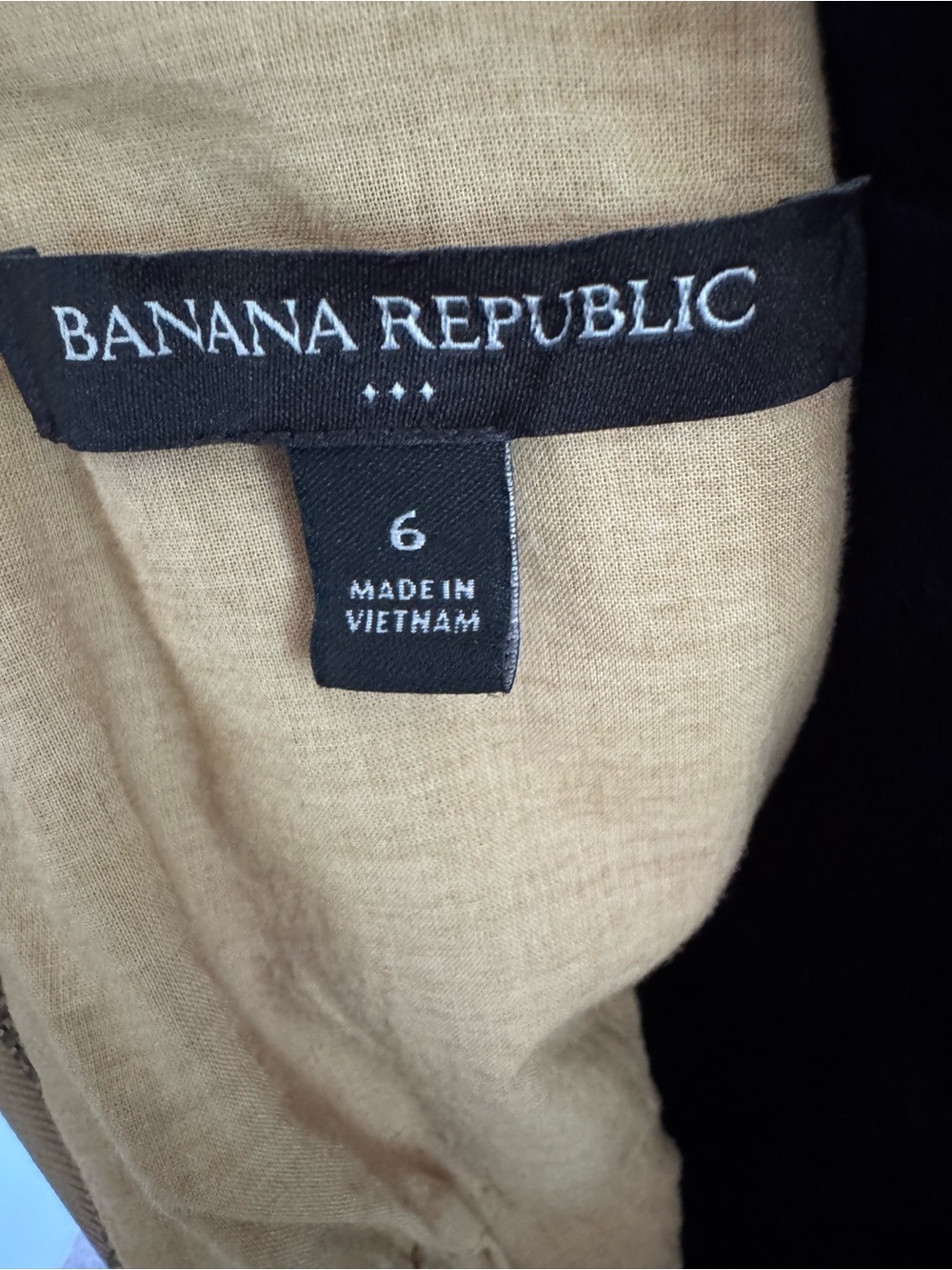 Banana Republic Tan Button-Front Midi Dress - Picture 6 of 7